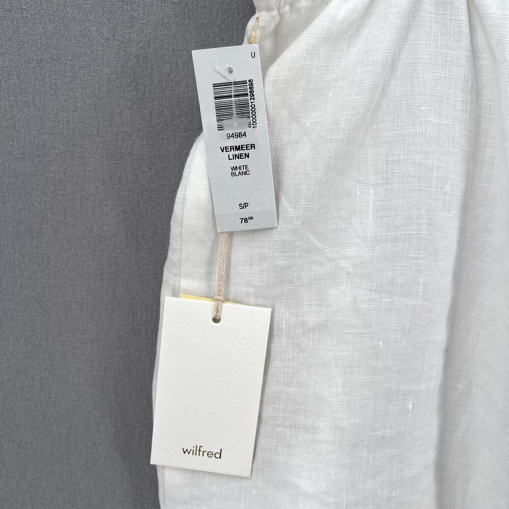 ARITZIA WILFRED Vermeer Linen Camisole Womens Small White Sleeveless Tank NWT - Picture 10 of 15